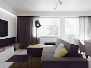 Projekt 10 - Salon, styl minimalistyczny - zdjęcie od PASS Architekci