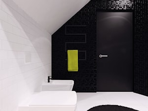 Projekt 10 - Średnia na poddaszu bez okna łazienka, styl glamour - zdjęcie od PASS Architekci