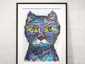 bajkowy rysunek z kotem - zdjęcie od annasko
