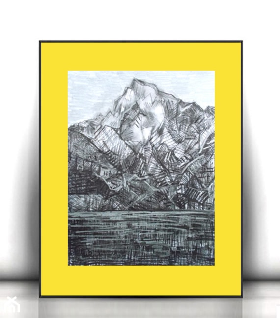 rysunek z górami - zdjęcie od annasko