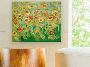 słoneczniki obraz olejny - zdjęcie od annasko