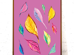kolorowe liście plakat - zdjęcie od annasko