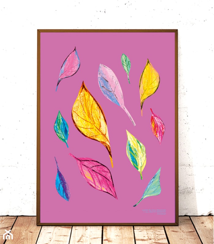 kolorowe liście plakat - zdjęcie od annasko