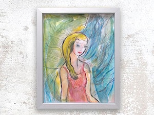 dziewczyna- akwarela malowana ręcznie - zdjęcie od annasko