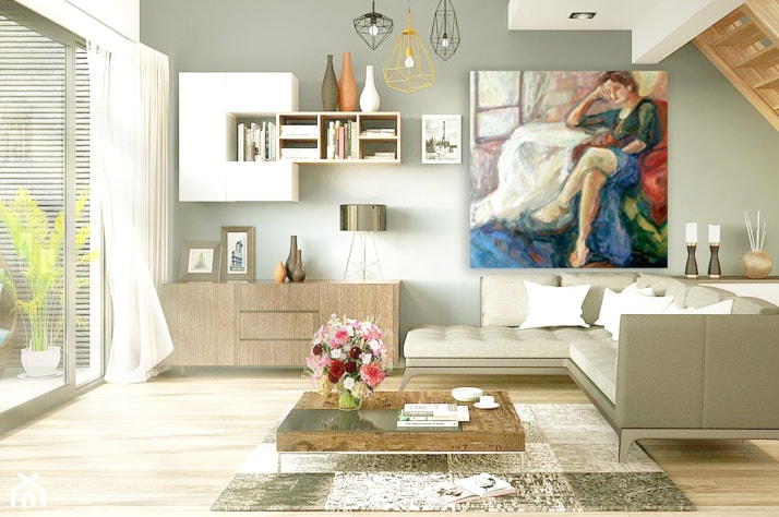 duży obraz malowany ręcznie - zdjęcie od annasko - Homebook