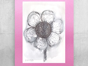 kwiat rysunek biało czarny - zdjęcie od annasko