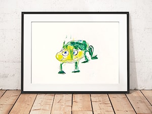 zielona żaba plakat - zdjęcie od annasko