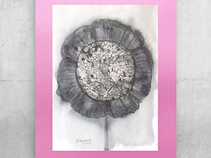 biało czarny rysunek - kwiat - zdjęcie od annasko