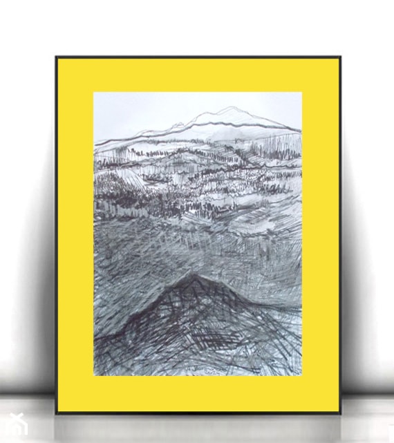 rysunek z górami - zdjęcie od annasko