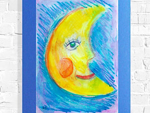 księżyc obrazek dla dzieci - zdjęcie od annasko