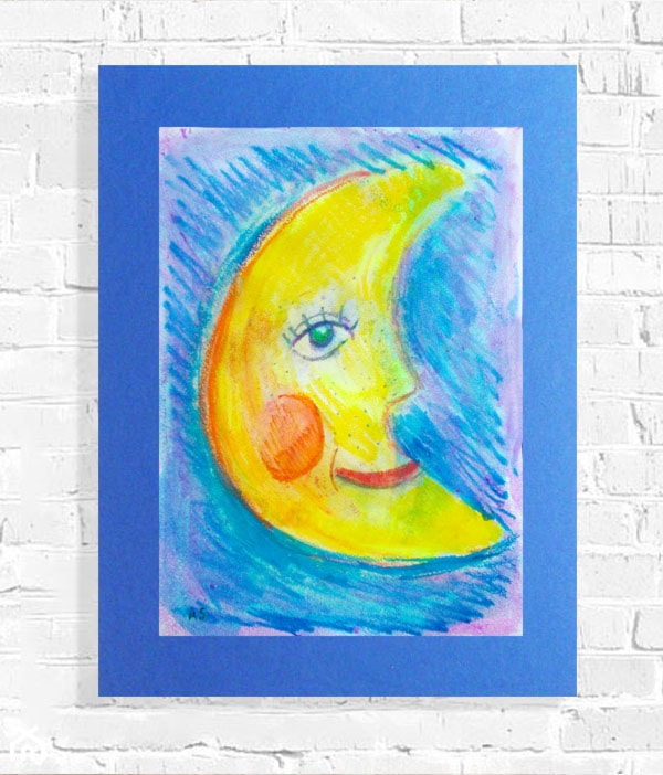 księżyc obrazek dla dzieci - zdjęcie od annasko - Homebook