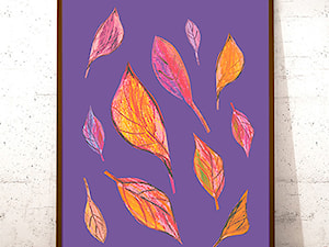 plakat liście jesienne - zdjęcie od annasko