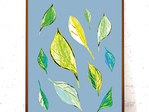zielone liście print - zdjęcie od annasko