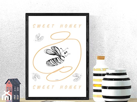 Aranżacje wnętrz - Pokój dziecka: pszczoła plakat - annasko. Przeglądaj, dodawaj i zapisuj najlepsze zdjęcia, pomysły i inspiracje designerskie. W bazie mamy już prawie milion fotografii!