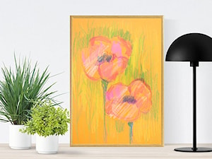 kolorowy rysunek z dwoma kwiatami - zdjęcie od annasko