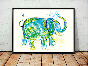 plakat ze słoniem - zdjęcie od annasko