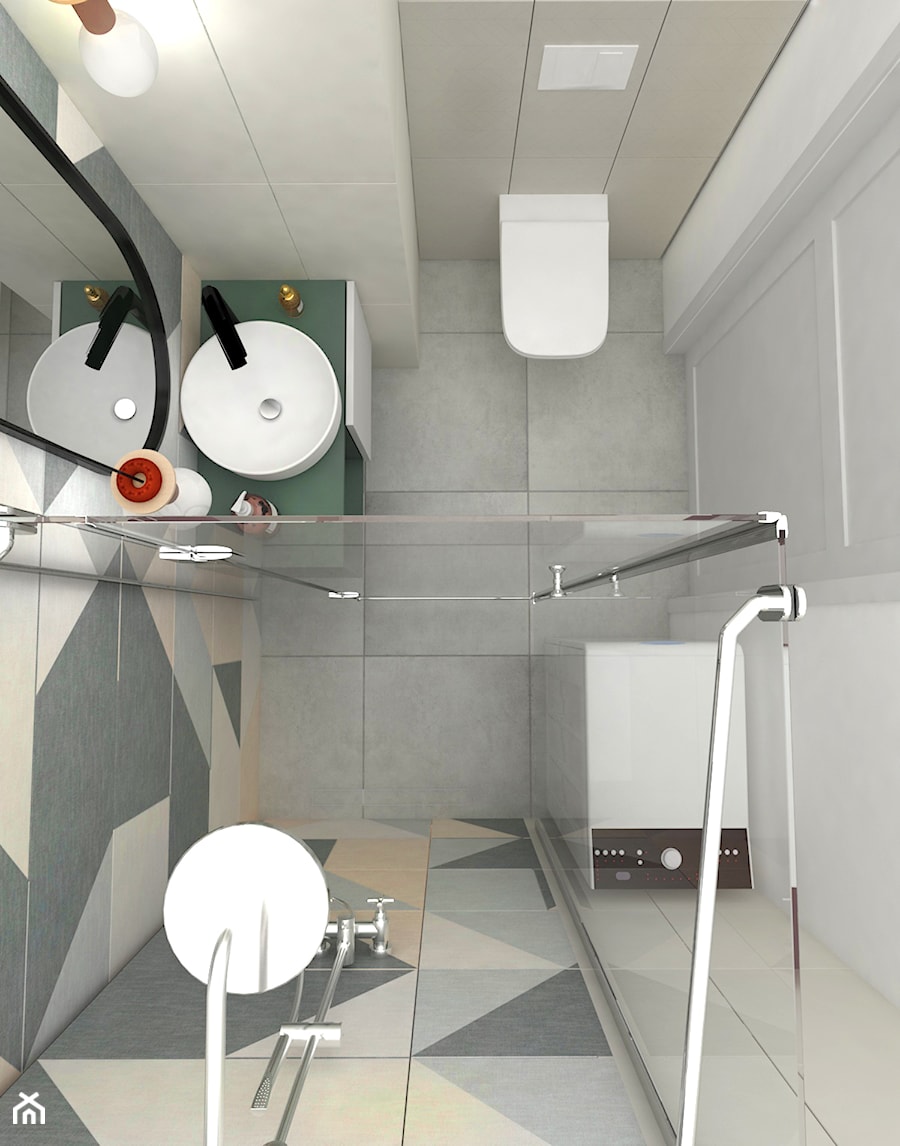 Mieszkanie nowoczesnej singielki - Łazienka, styl nowoczesny - zdjęcie od BS Studio Projektowe