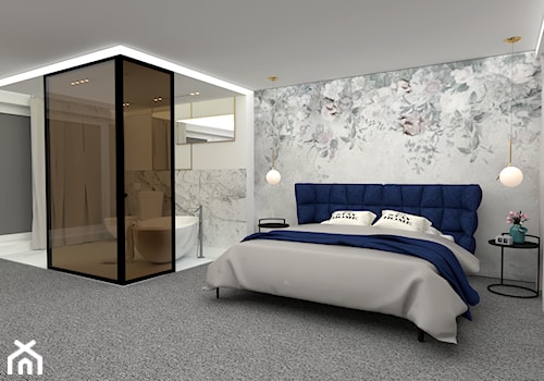 Sypialnia z łazienką - zdjęcie od BS Studio Projektowe