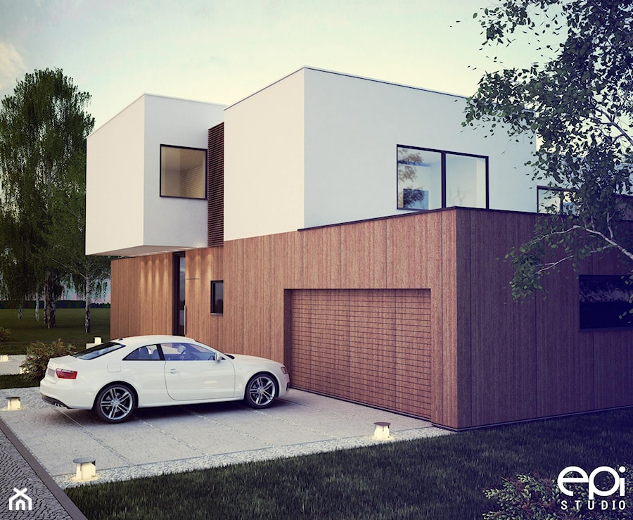 Dom jednorodzinny - Średnie jednopiętrowe nowoczesne domy jednorodzinne murowane, styl nowoczesny - zdjęcie od EPI Studio