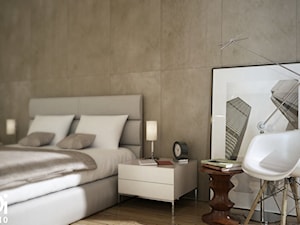 Różne wnętrza - Średnia szara sypialnia, styl nowoczesny - zdjęcie od EPI Studio