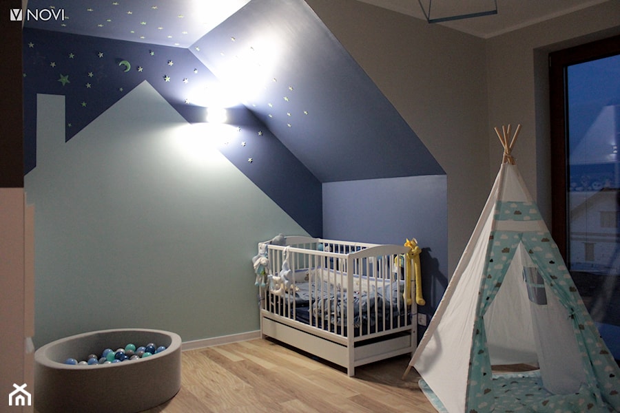 Dom jednorodzinny w Pokrzywnicy - Pokój dziecka, styl nowoczesny - zdjęcie od NOVI projektowanie