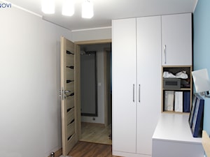 Mieszkanie w bloku 70m2 - Sypialnia, styl nowoczesny - zdjęcie od NOVI projektowanie