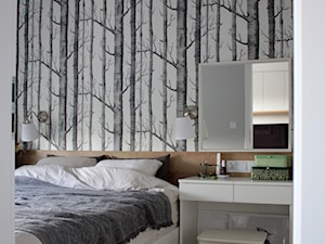 Mieszkanie w bloku z wielkiej płyty - Sypialnia, styl skandynawski - zdjęcie od NOVI projektowanie