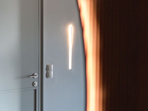 kinkiet minimalistyczny Icone Spillo i indywidualne drzwi - zdjęcie od Pracownia Projektowania Wnętrz Małgorzata Czapla