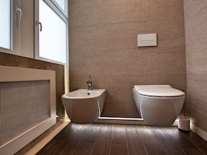 Łazienka w wersji biznesowej - zdjęcie od Pracownia Projektowania Wnętrz Małgorzata Czapla