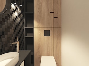 JAPANESE CUT | 2018 - Średnia bez okna łazienka, styl minimalistyczny - zdjęcie od L42 Architektura