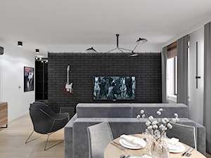 Projekt mieszkania - Salon, styl industrialny - zdjęcie od Artema Pracownia Architektury Wnętrz Agnieszka Krawczyk