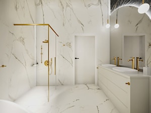 Projekt łazienki - Łazienka, styl glamour - zdjęcie od Artema Pracownia Architektury Wnętrz Agnieszka Krawczyk