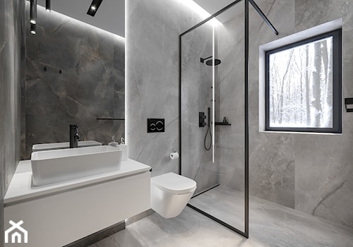 Projekt łazienki koło Krakowa - Łazienka, styl minimalistyczny - zdjęcie od Artema Pracownia Architektury Wnętrz Agnieszka Krawczyk