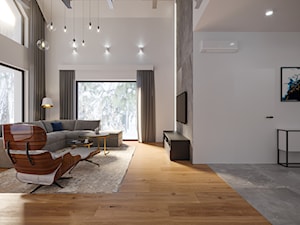 Projekt salonu w domu pod Krakowem - Salon, styl minimalistyczny - zdjęcie od Artema Pracownia Architektury Wnętrz Agnieszka Krawczyk