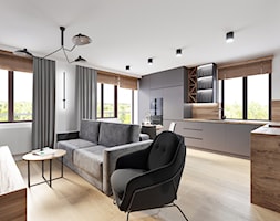 Projekt mieszkania - Salon, styl industrialny - zdjęcie od Artema Pracownia Architektury Wnętrz Agnieszka Krawczyk - Homebook
