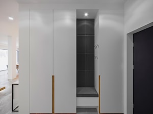 Projekt holu w domu pod Krakowem - Hol / przedpokój, styl minimalistyczny - zdjęcie od Artema Pracownia Architektury Wnętrz Agnieszka Krawczyk