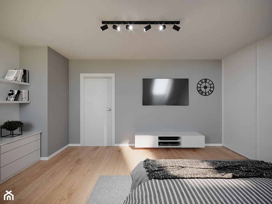 Projekt sypialni - Sypialnia, styl minimalistyczny - zdjęcie od Artema Pracownia Architektury Wnętrz Agnieszka Krawczyk