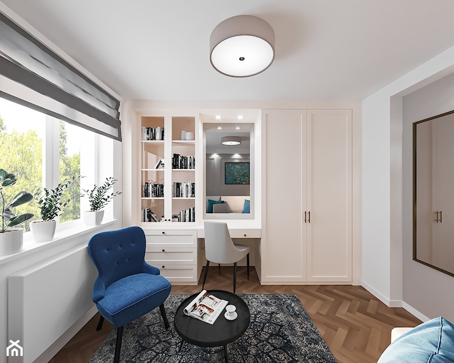 Projekt domowego biura - Biuro, styl glamour - zdjęcie od Artema Pracownia Architektury Wnętrz Agnieszka Krawczyk