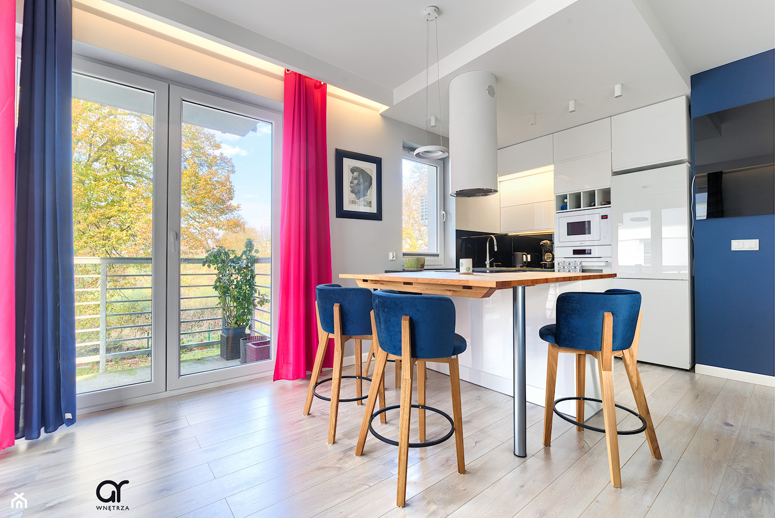 Intensywne kolory w mieszkaniu - Kuchnia, styl nowoczesny - zdjęcie od ar Wnętrza - Homebook