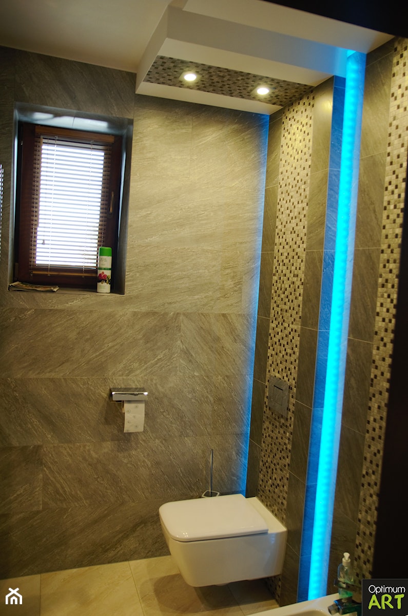 Toaleta dla gości - Dom pod Rzeszowem - zdjęcie od OptimumArt Pracownia Aranżacji Wnętrz
