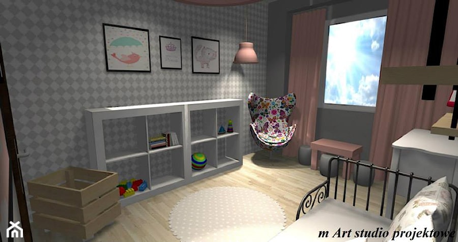 mieszkanie Kościelisko - Pokój dziecka, styl minimalistyczny - zdjęcie od Marta Witkowska-Kozera m Art studio projektowe
