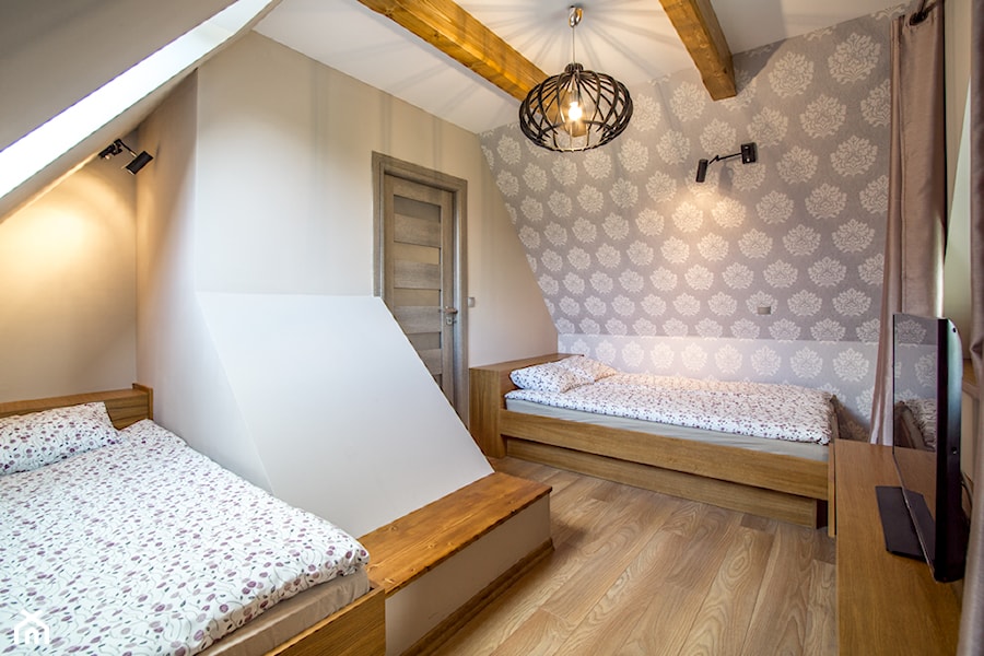 apartament Zakopane - Mała sypialnia na poddaszu - zdjęcie od Marta Witkowska-Kozera m Art studio projektowe