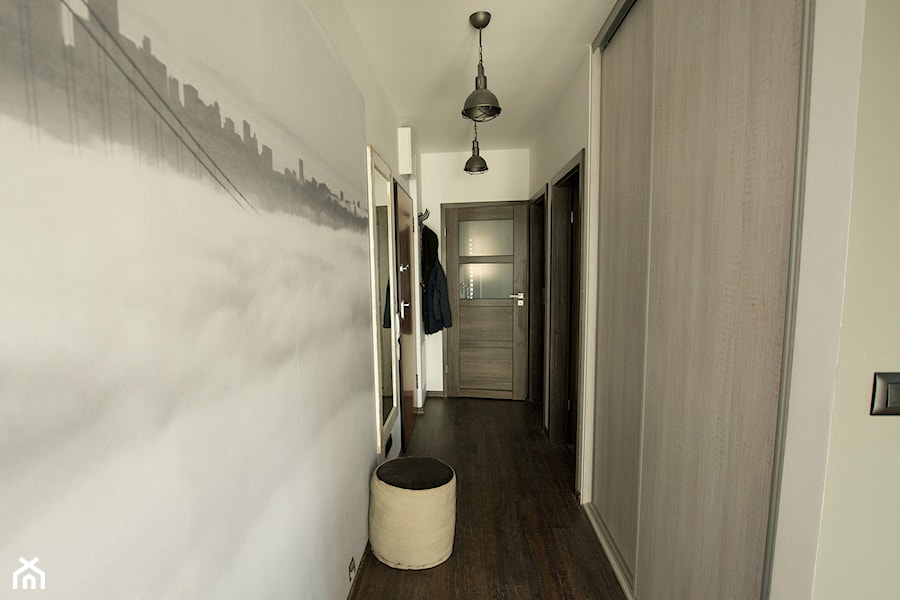 mieszkanie Warszawa - Hol / przedpokój, styl industrialny - zdjęcie od Marta Witkowska-Kozera m Art studio projektowe