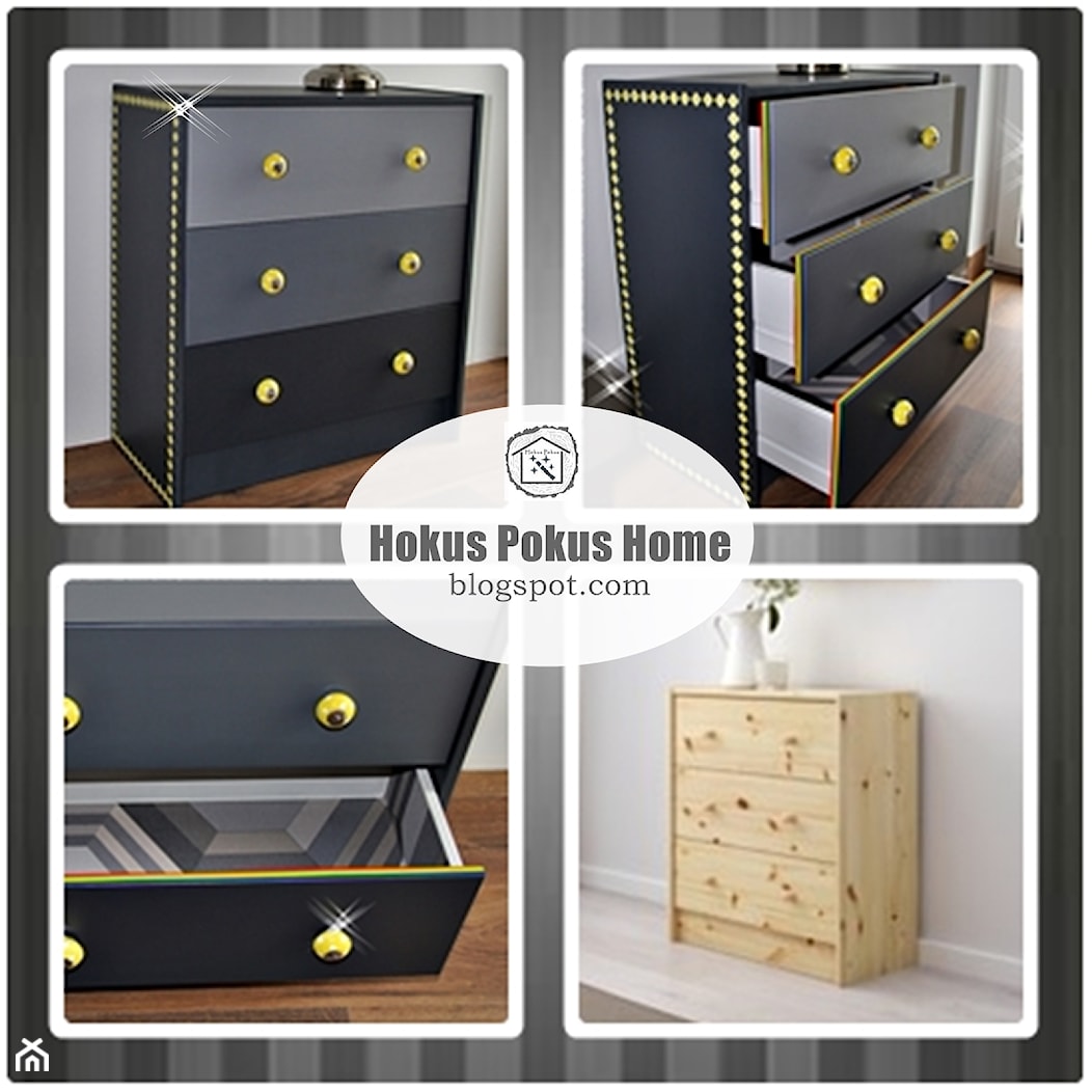 Komoda ombre Grey & Yellow - zdjęcie od Hokus Pokus Home - Homebook