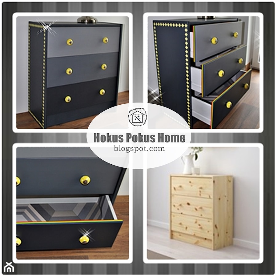 Komoda ombre Grey & Yellow - zdjęcie od Hokus Pokus Home