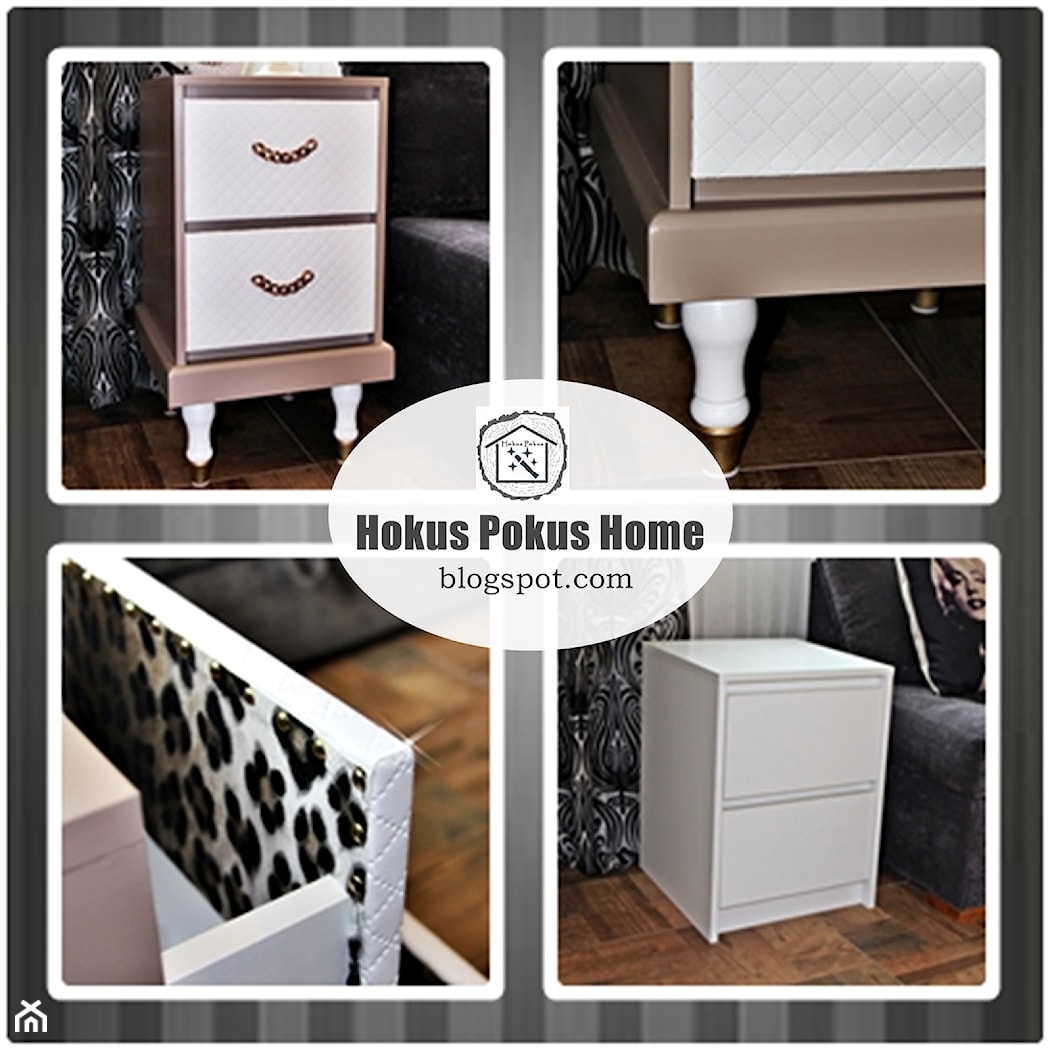 Szafka nocna White & Gold - zdjęcie od Hokus Pokus Home - Homebook