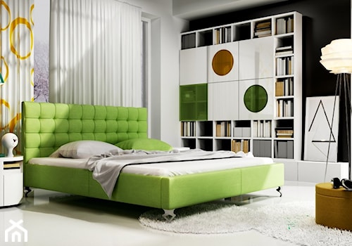 Łóżka tapicerowane - Sypialnia, styl glamour - zdjęcie od New Design