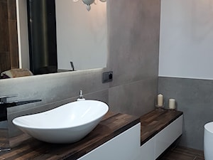 Meble łazienkowe - Średnia bez okna łazienka - zdjęcie od Projekt-Kuchnie