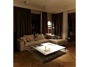 Realizacja indywidualna – mieszkanie prywatne - Mały biały salon, styl nowoczesny - zdjęcie od Meble Na Wymiar Perfetta