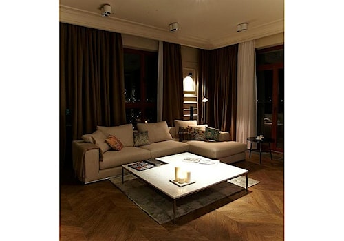 Realizacja indywidualna – mieszkanie prywatne - Mały biały salon, styl nowoczesny - zdjęcie od Meble Na Wymiar Perfetta